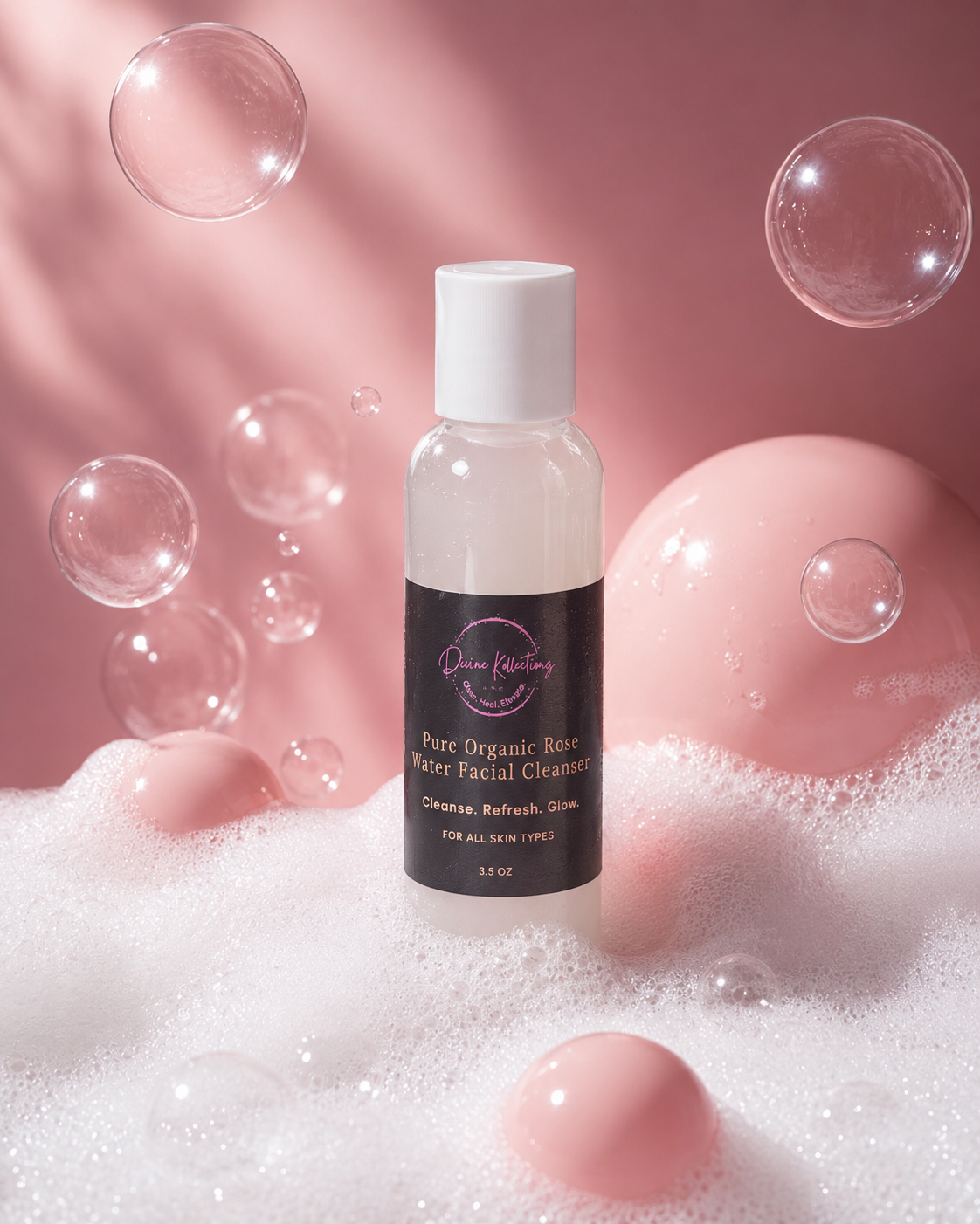 Pure Organic Rose Water Facial Cleanser