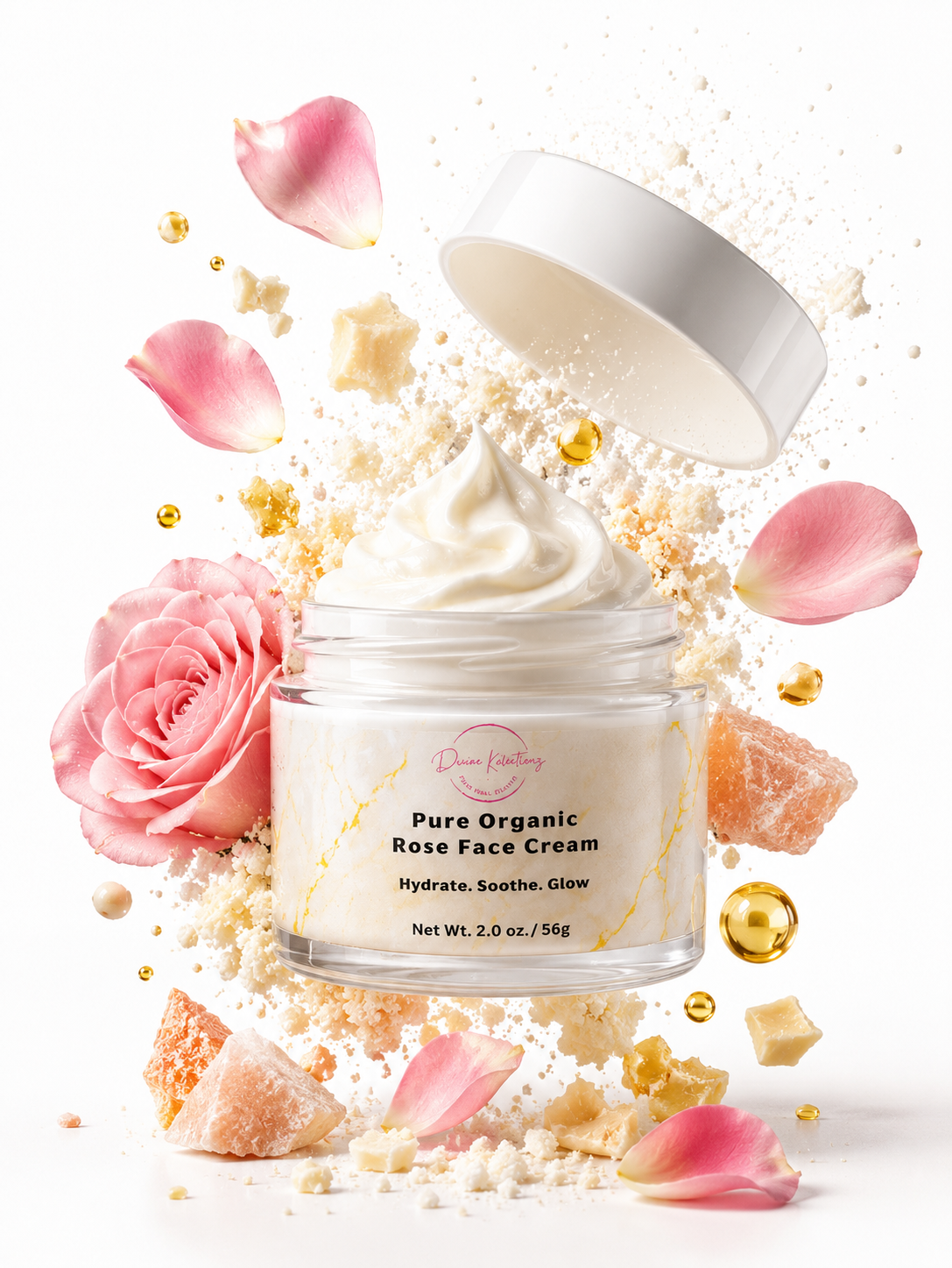 Pure Organic  Rose Face Cream