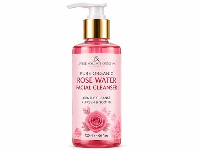 Pure Organic Rose Water Facial Cleanser